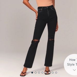 NWT Abercrombie Ankle Straight Ultra High Rise Jean